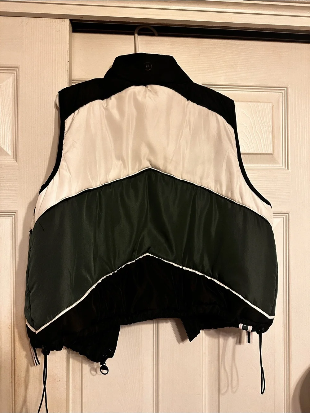 Fore all golf Black White Olive Puffer Vest